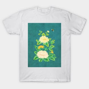 Minhwa: Chrysanthemum and Bumblebee D Type T-Shirt